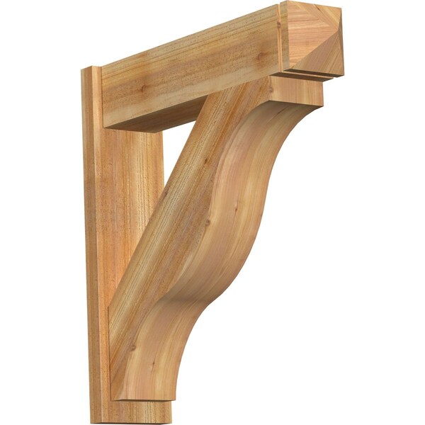 Ekena Millwork Funston Arts & Crafts Rough Sawn Outlooker, Western Red Cedar, 8"W x 34"D x 34"H OUT08X34X34FST03RWR - main